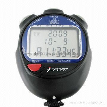 Large LCD 10-500 Laps Stopwatch with Alarm